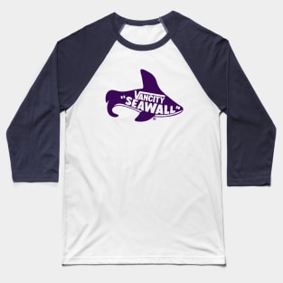 VANCITY SEAWALL Purple Baseball T-Shirt